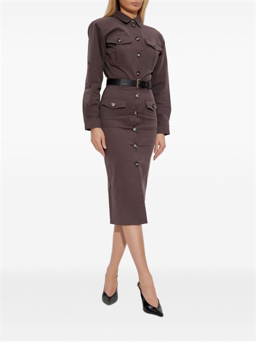 Midi Dress SELF PORTRAIT | AW25077MABROWN